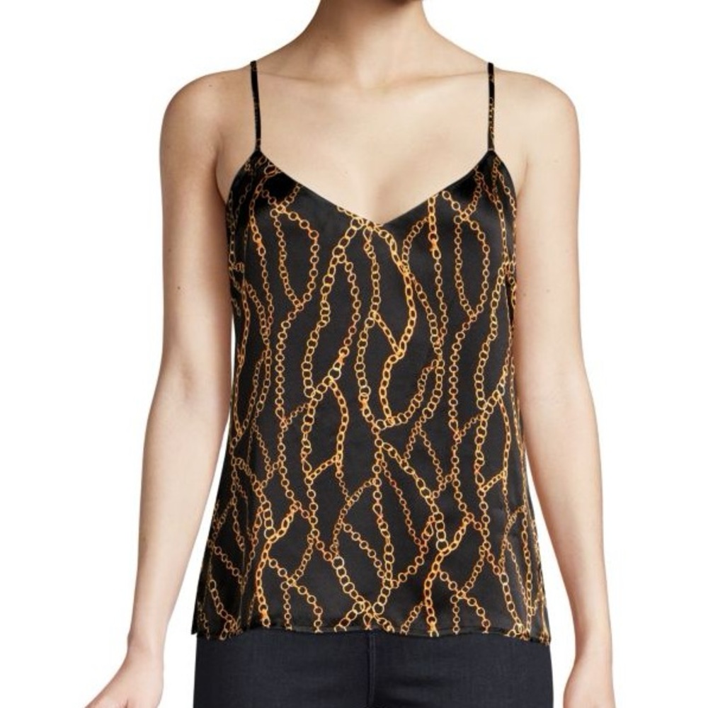 🔗L’Agence ‘Jane’ Chain Spaghetti Strap Top, Sizw XS